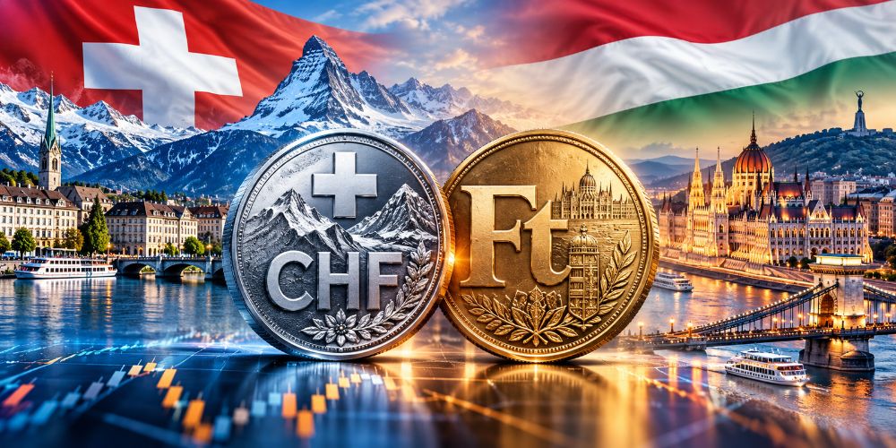 CHFHUF forint erősödést mutat heti szinten