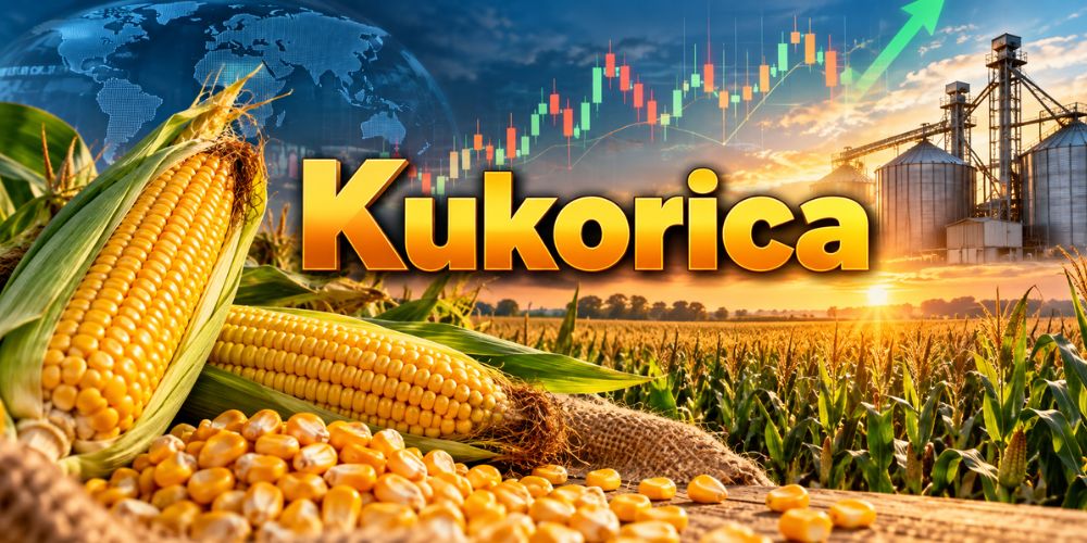 Kukorica erőteljes beszakadást mutat